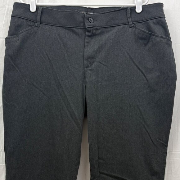 Lee Relaxed Fit Mid Rise All Day Straight Leg Pant Women +18 Petite Gray - Picture 2 of 8